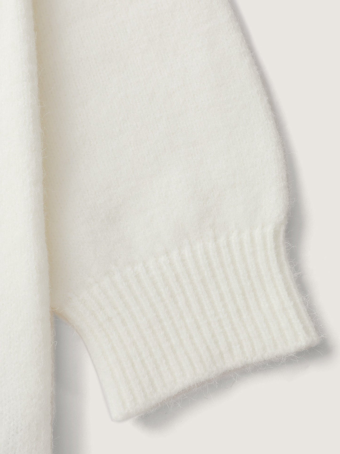 Jacquard Bow Hand-Threaded Pullover