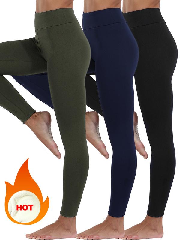 Women's High Waist Sports Tummy Control Leggings, Casual Soft High Stretch Warm Pants, Gym Clothes, Ladies Sportswear for Indoor Outdoor Wear, Leggings for Women