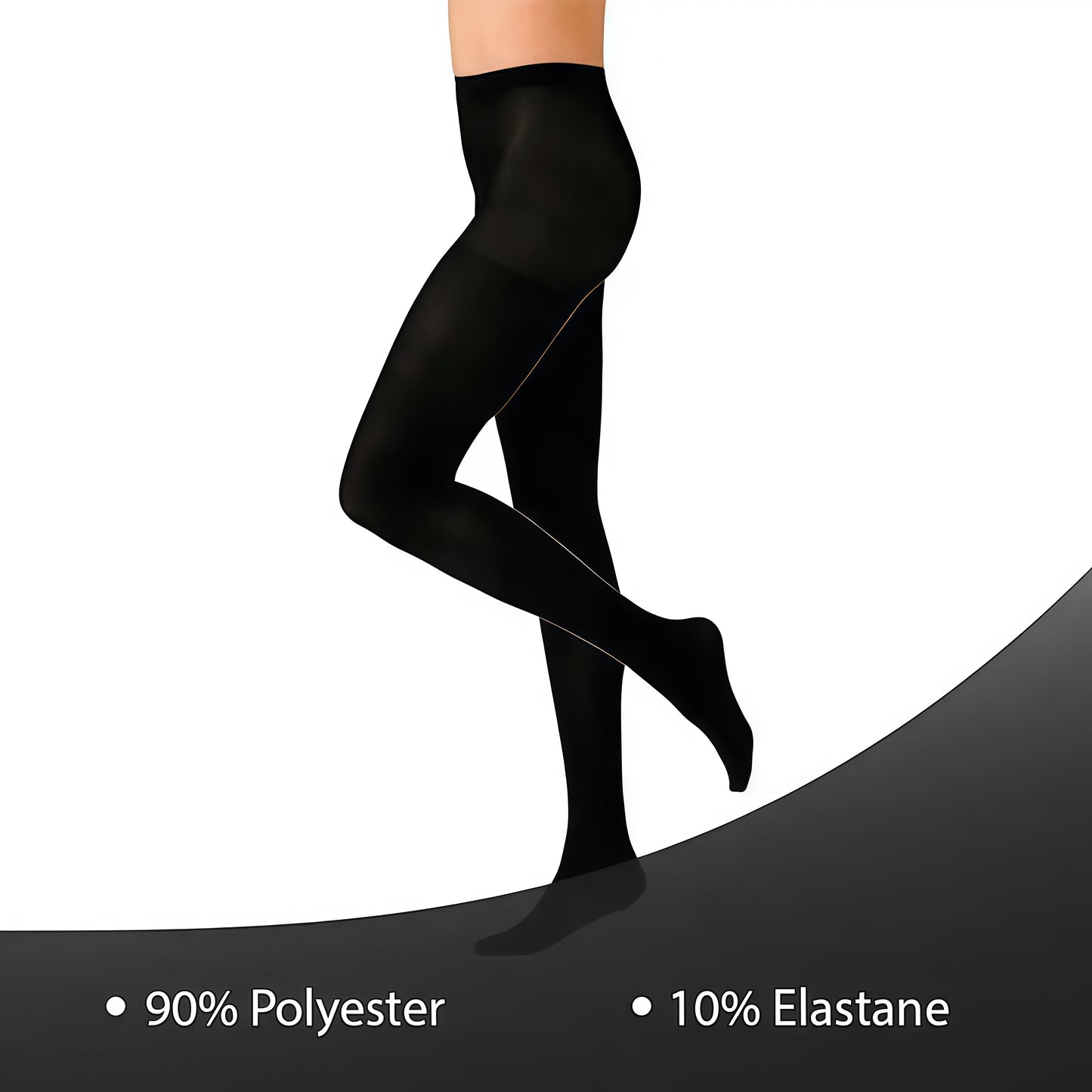 Pack of 3 Women's Black Thermal Tights 140 Denier Soft Cozy Winter Warmth Comfortable Fit Multiple Sizes Ideal for Cold Weather