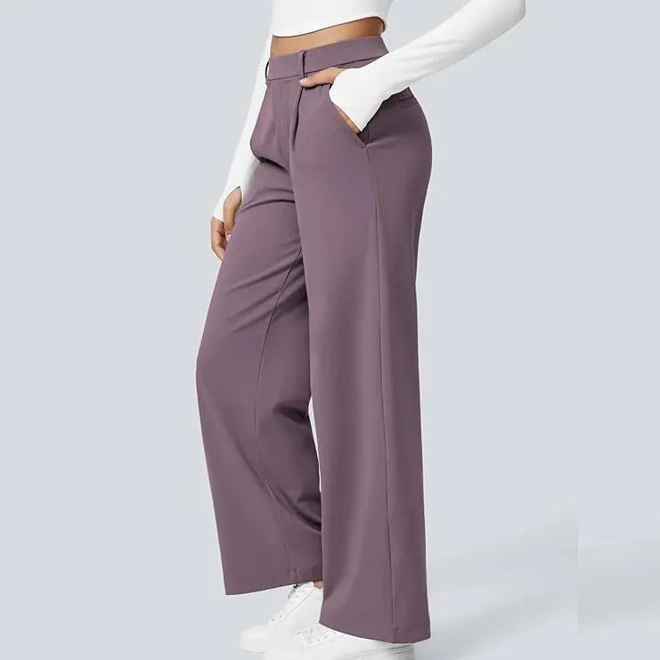 🎃Halloween Sale🔥High Waisted Work Pants for Women Business Casual Outfits Office Dress Pants Trousers with Pockets