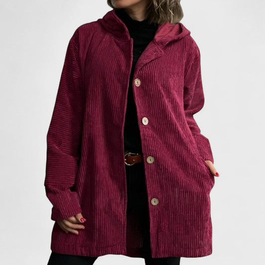 Cordia Luxe™ | Hooded Button Coat