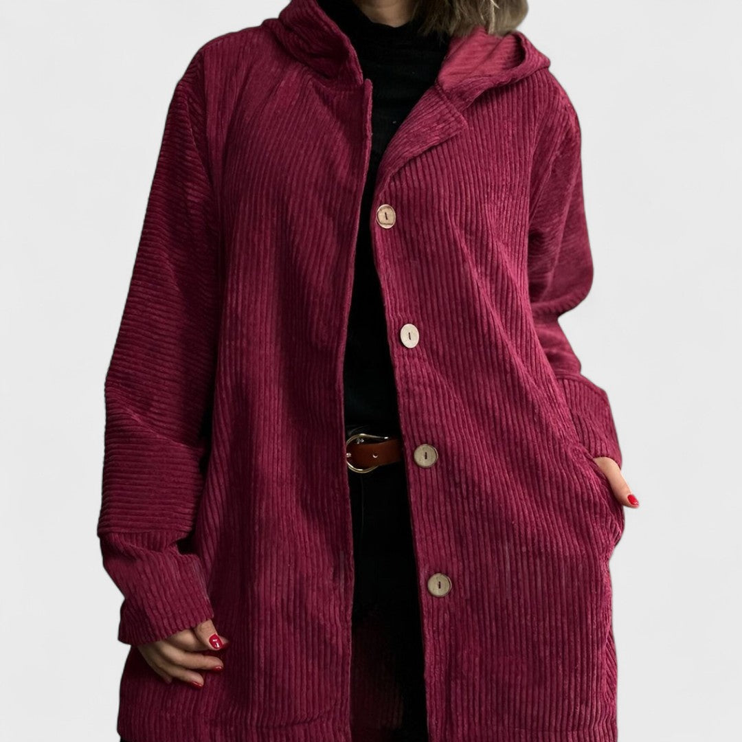 Cordia Luxe™ | Hooded Button Coat