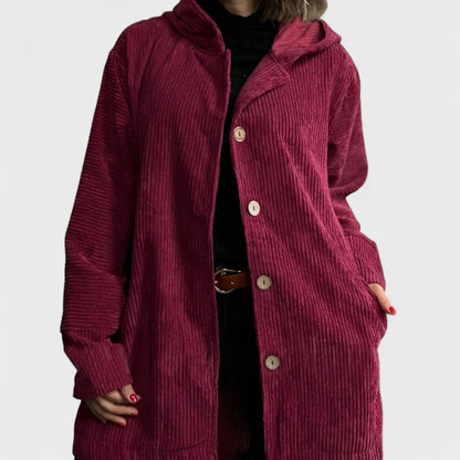 Cordia Luxe™ | Hooded Button Coat