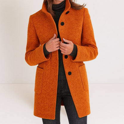 Charlotte Luxe™ | Refined Button-Up Coat