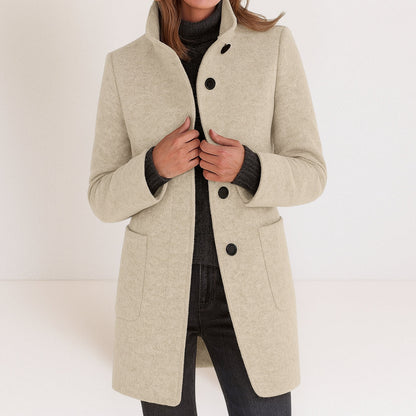 Charlotte Luxe™ | Refined Button-Up Coat