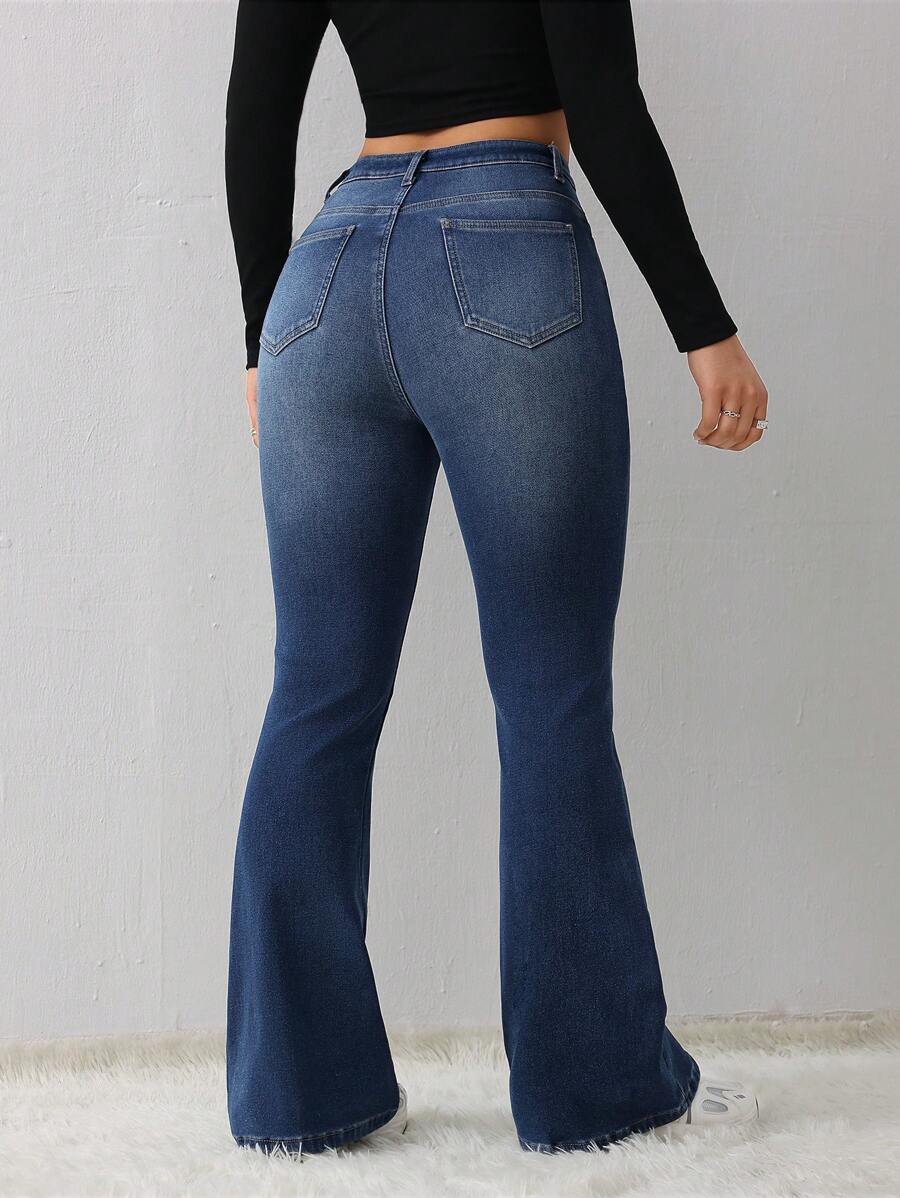 Women's Jeans Casual Sexy Tight Elastic Flared Pants