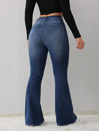 Women's Jeans Casual Sexy Tight Elastic Flared Pants