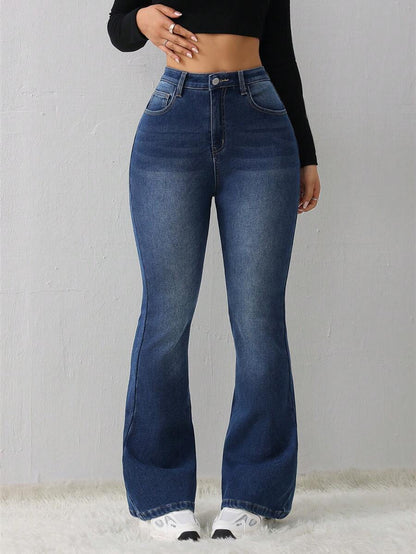 Women's Jeans Casual Sexy Tight Elastic Flared Pants