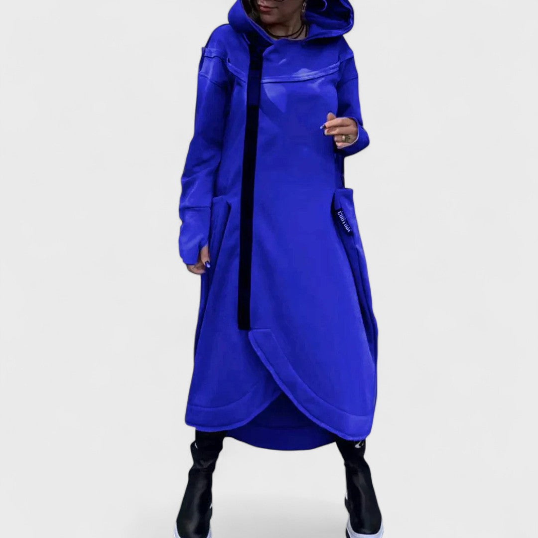 Maren Luxe™ | Long Zip Hooded Coat