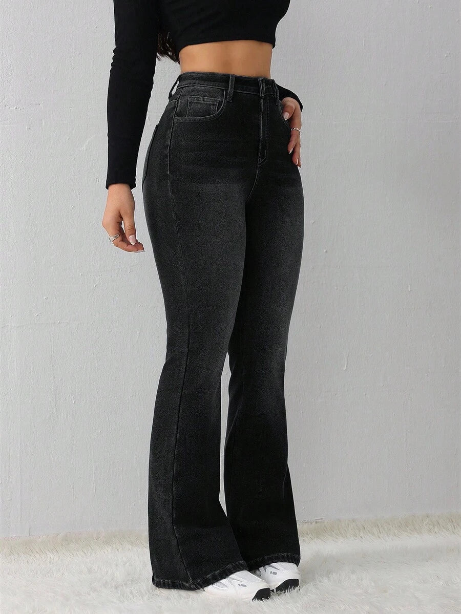 Women's Jeans Casual Sexy Tight Elastic Flared Pants