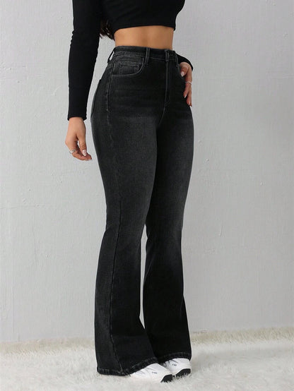 Women's Jeans Casual Sexy Tight Elastic Flared Pants