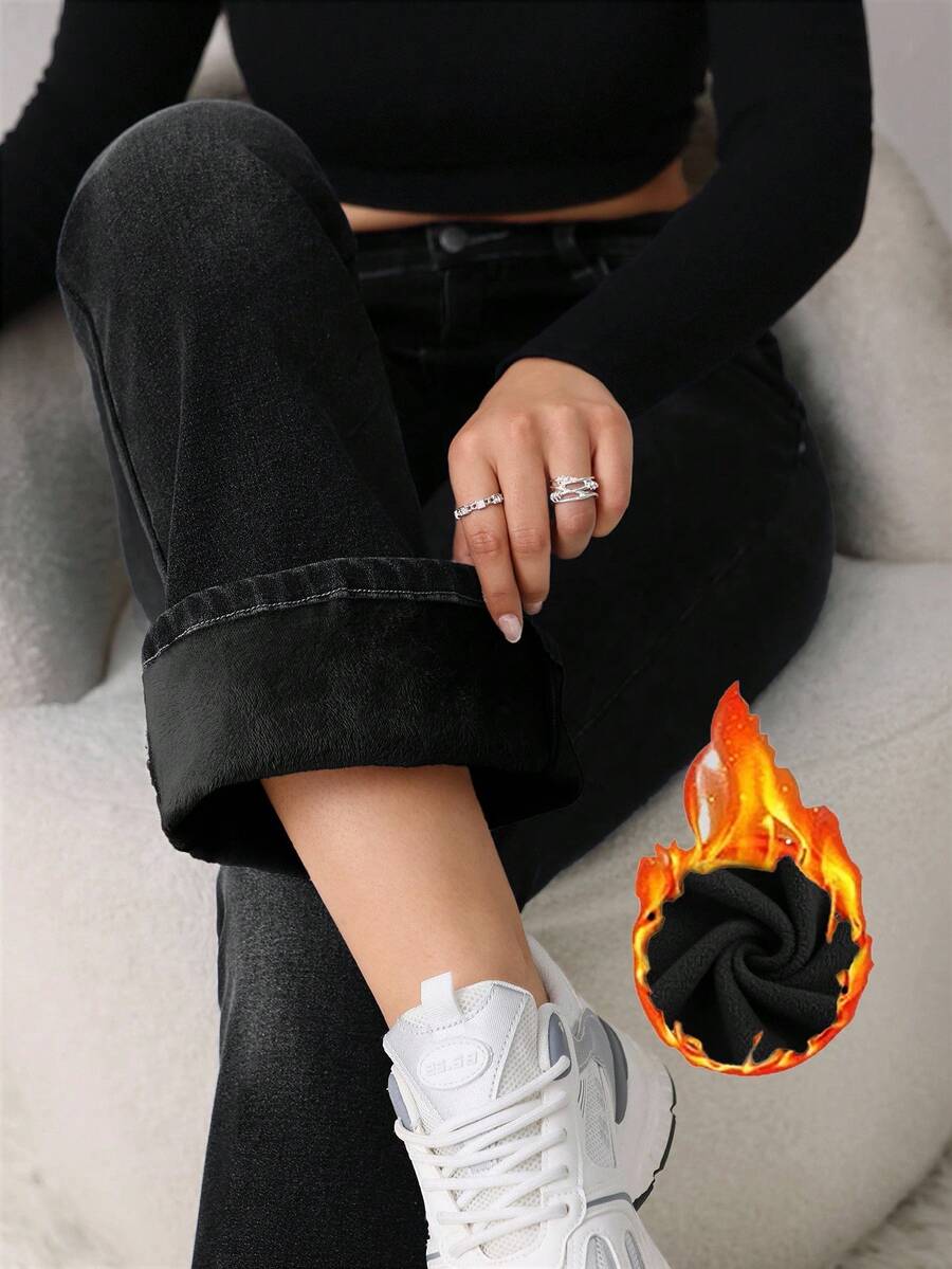 Women's Jeans Casual Sexy Tight Elastic Flared Pants