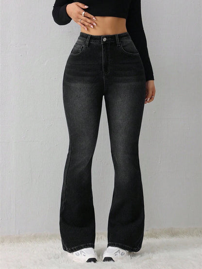 Women's Jeans Casual Sexy Tight Elastic Flared Pants