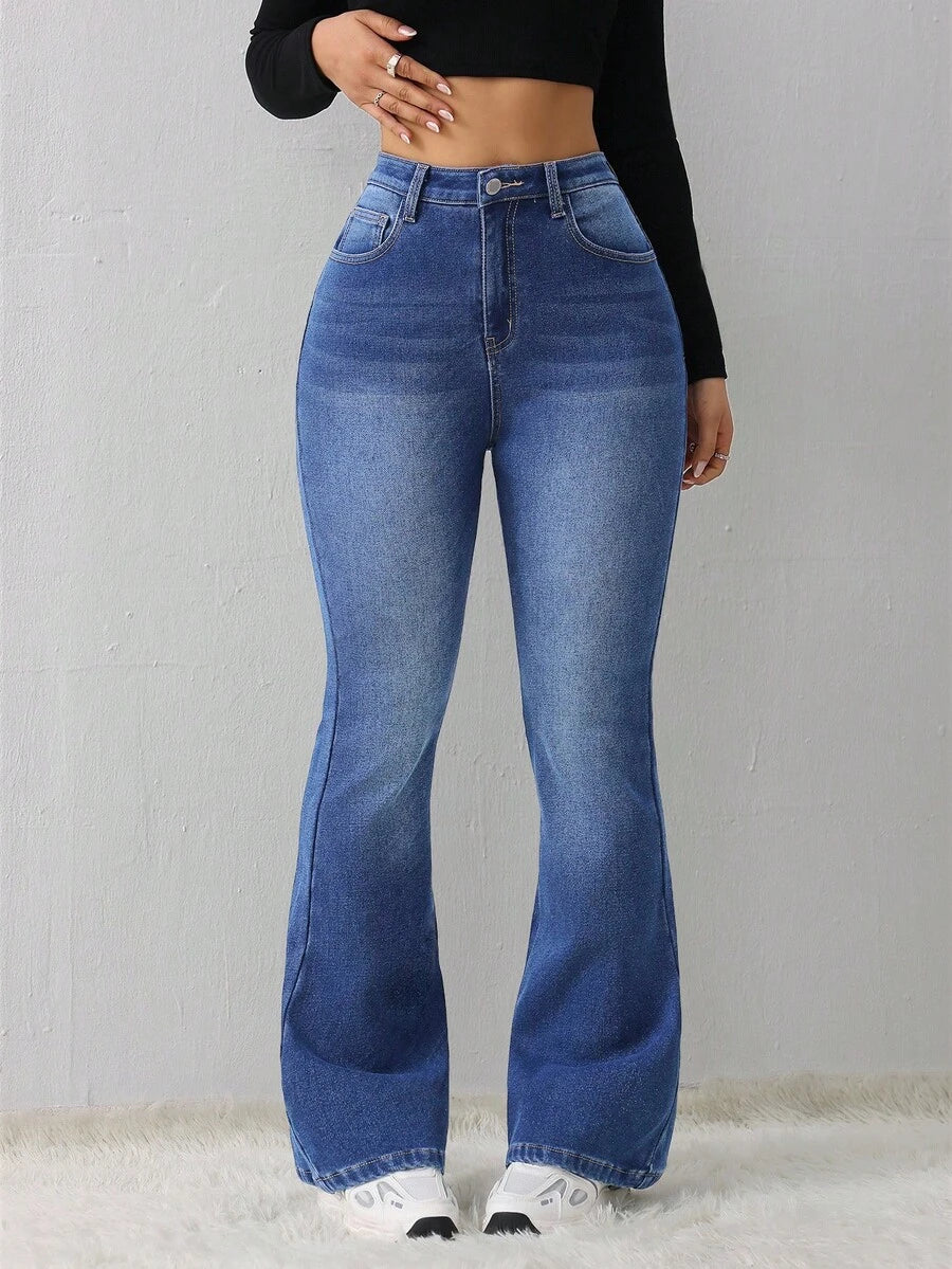 Women's Jeans Casual Sexy Tight Elastic Flared Pants