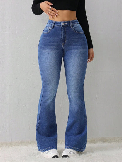 Women's Jeans Casual Sexy Tight Elastic Flared Pants