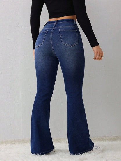 Women's Jeans Casual Sexy Tight Elastic Flared Pants
