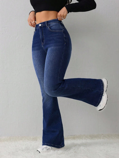 Women's Jeans Casual Sexy Tight Elastic Flared Pants