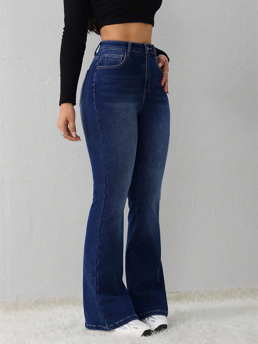Women's Jeans Casual Sexy Tight Elastic Flared Pants