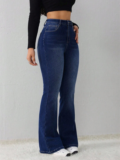Women's Jeans Casual Sexy Tight Elastic Flared Pants