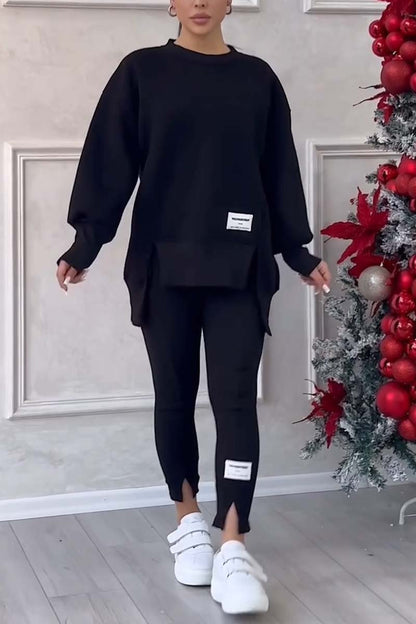 Women's Casual Sweatshirt Leggings Set