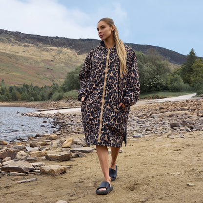 Drying Robe Waterproof Wind Resistant Changing Robe Soft Sherpa Fleece Lined Oversized Hooded Long Sleeve Coat Jacket for Kids Adults Men Women Surfing Beach Swimming Keep Dry