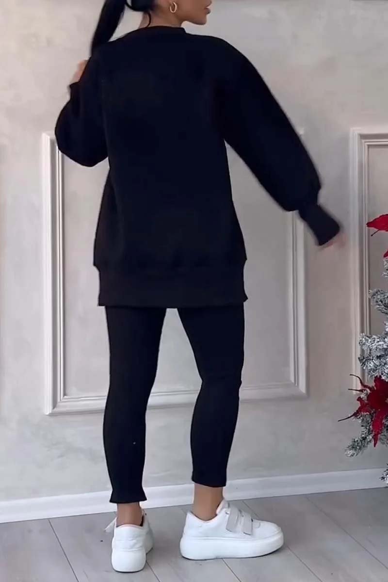 Women's Casual Sweatshirt Leggings Set