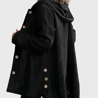 Cordia Luxe™ | Hooded Button Coat