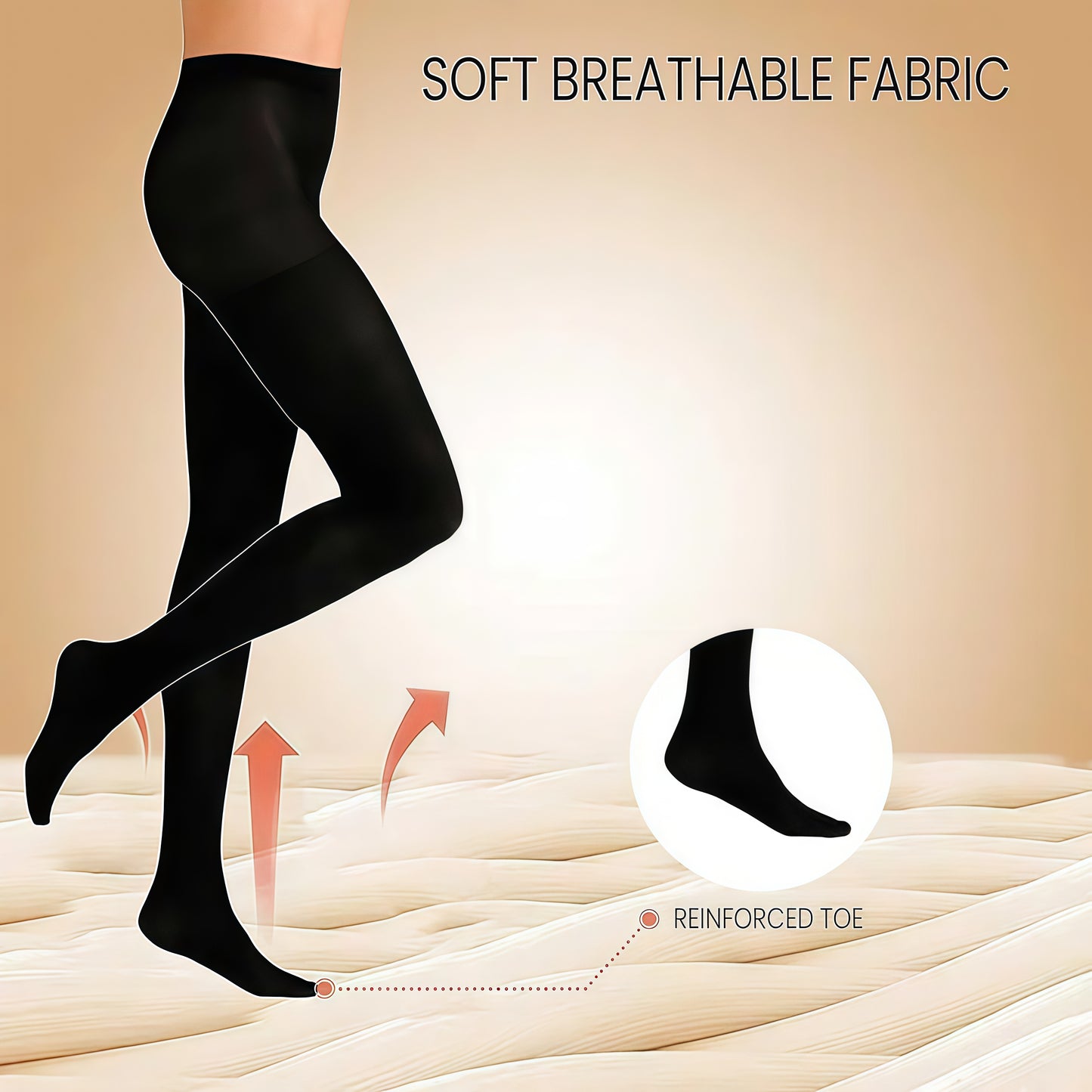 Pack of 3 Women's Black Thermal Tights 140 Denier Soft Cozy Winter Warmth Comfortable Fit Multiple Sizes Ideal for Cold Weather