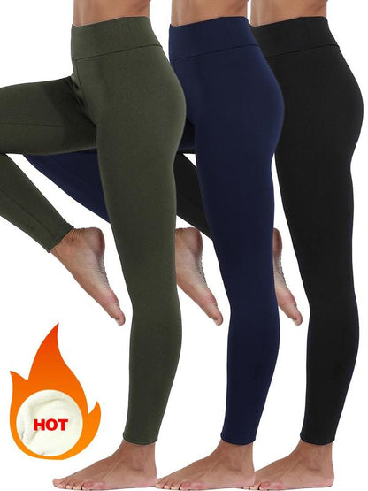 Women's High Waist Sports Tummy Control Leggings, Casual Soft High Stretch Warm Pants, Gym Clothes, Ladies Sportswear for Indoor Outdoor Wear, Leggings for Women