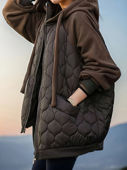 Sutton Luxe™ | Quilted Hooded Coat