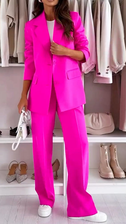 Ladies Lapel Casual Commuter Suit