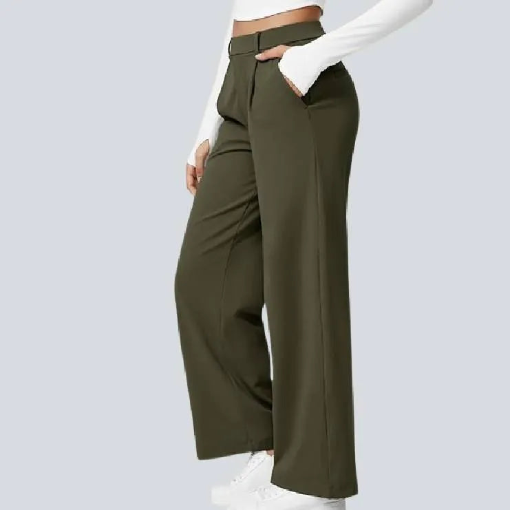 🎃Halloween Sale🔥High Waisted Work Pants for Women Business Casual Outfits Office Dress Pants Trousers with Pockets