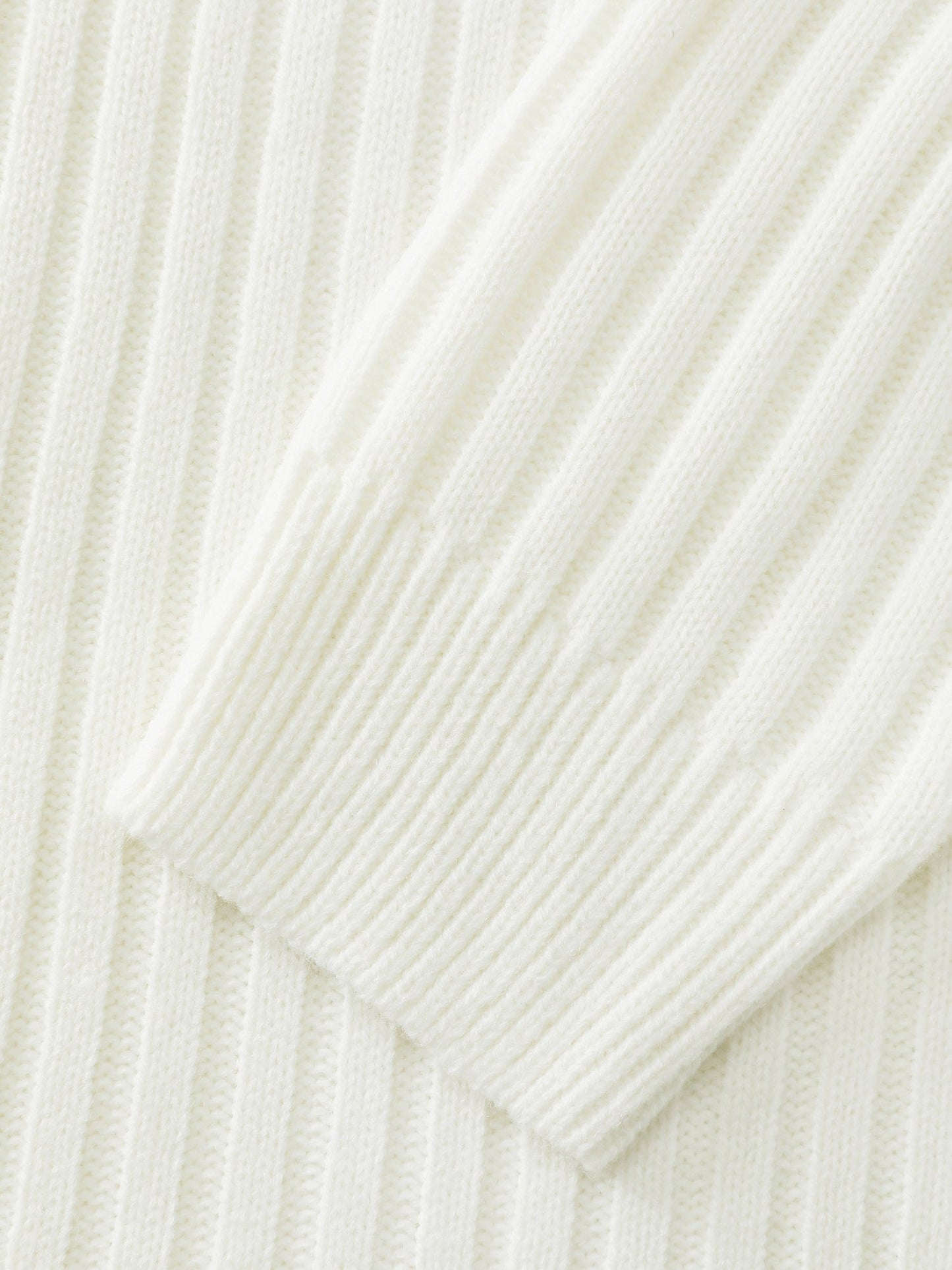 High Turtleneck Textured Sweater Dress