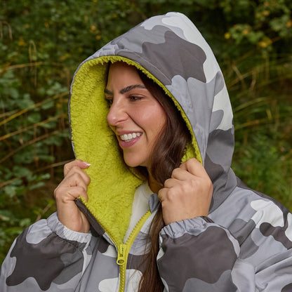 Drying Robe Waterproof Wind Resistant Changing Robe Soft Sherpa Fleece Lined Oversized Hooded Long Sleeve Coat Jacket for Kids Adults Men Women Surfing Beach Swimming Keep Dry