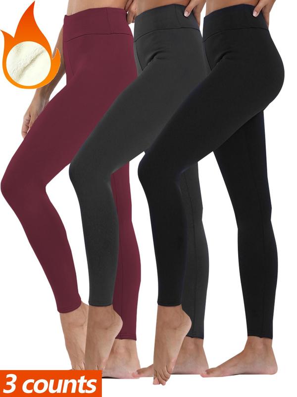 Women's High Waist Sports Tummy Control Leggings, Casual Soft High Stretch Warm Pants, Gym Clothes, Ladies Sportswear for Indoor Outdoor Wear, Leggings for Women.
