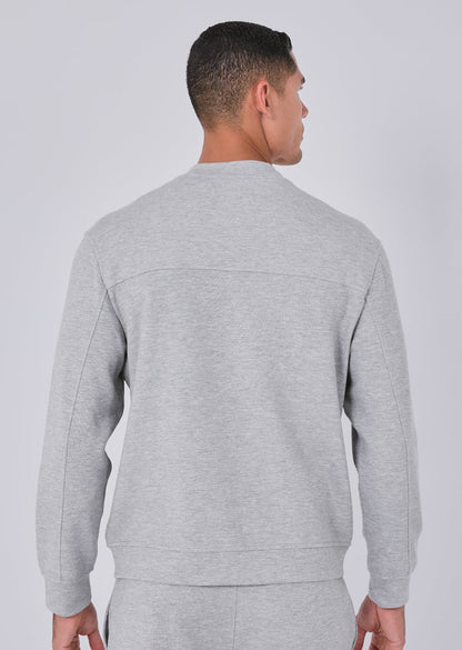 Mens All Around Lounge Bomber Grey Marl