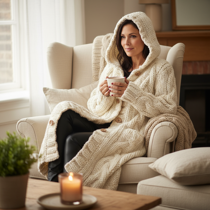 Karina | Elegant Cosy Coat With Tummy Coverage