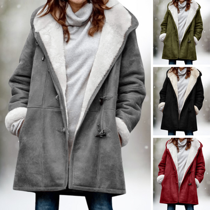 Eira™ | Cosy Fleece-Lined Hooded Coat