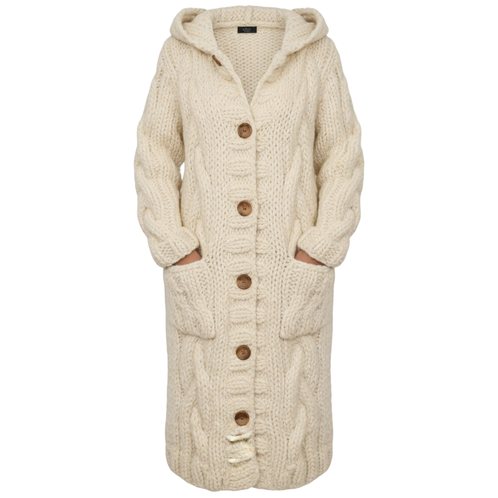 Karina | Elegant Cosy Coat With Tummy Coverage