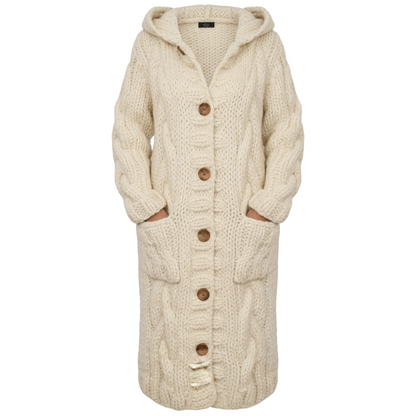 Karina | Elegant Cosy Coat With Tummy Coverage