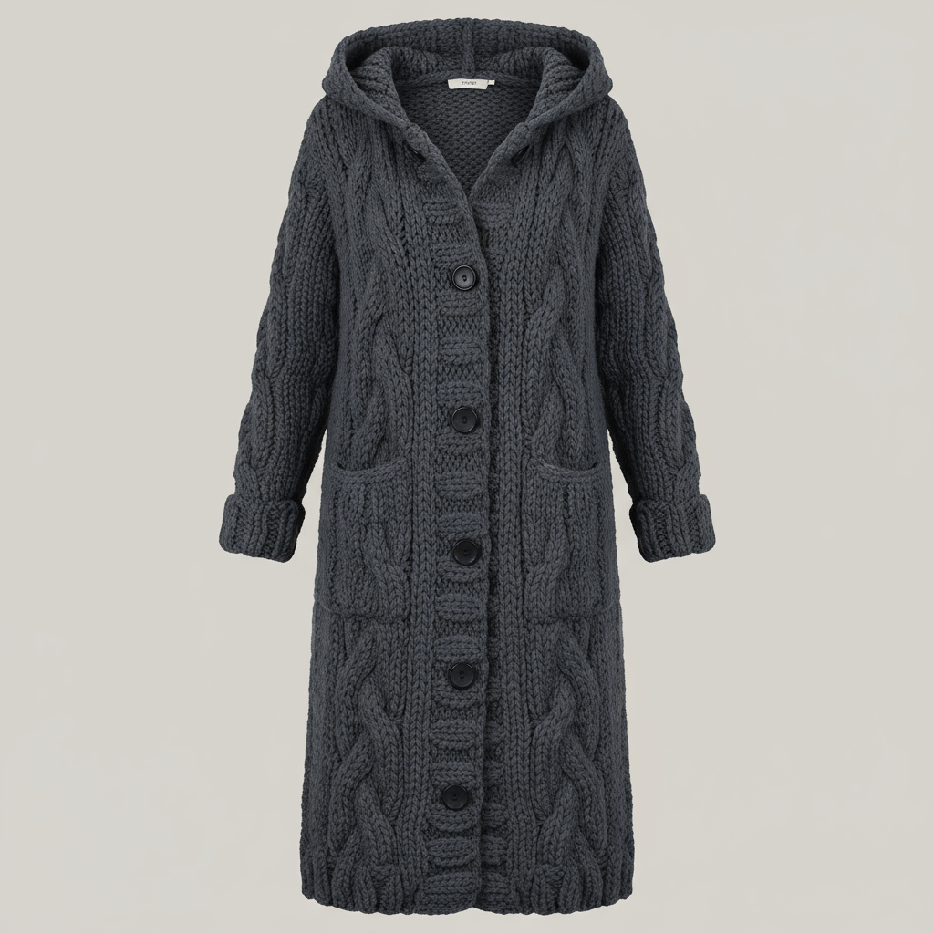 Karina | Elegant Cosy Coat With Tummy Coverage