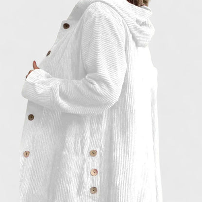 Cordia Luxe™ | Hooded Button Coat