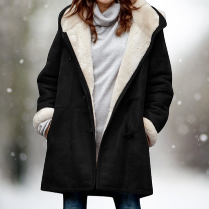 Eira™ | Cosy Fleece-Lined Hooded Coat