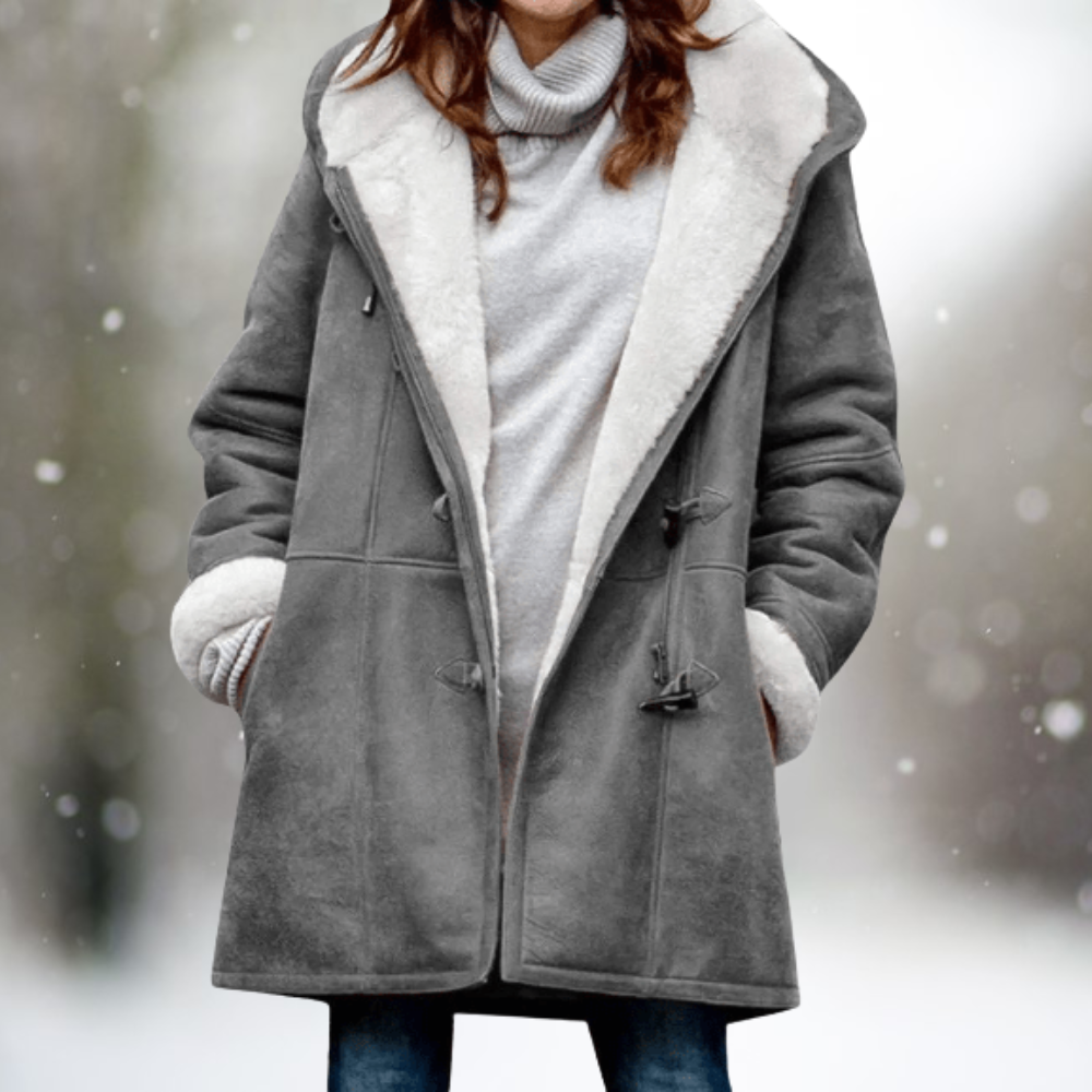 Eira™ | Cosy Fleece-Lined Hooded Coat