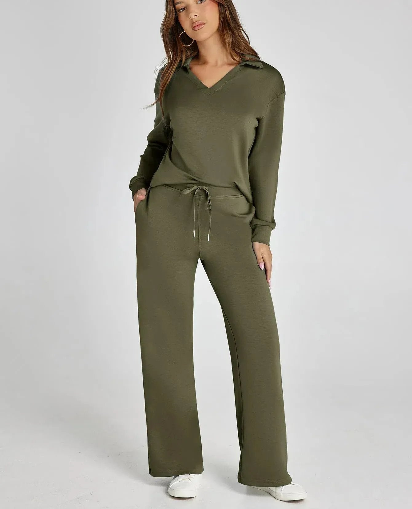 Last Day 50% OFF-Women's 2 Piece Sets Outfits Casual Long Sleeve Sweatsuits Sets  | Almost Gone⚡