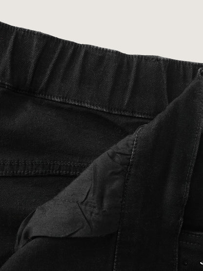 Stretchy Hot-Fixed Rhinestone Skinny-Fit Jeans