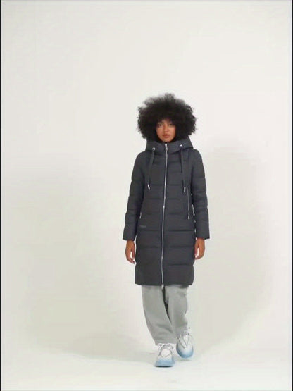 Valencia Luxe™ | Elegant Long Puffer Coat