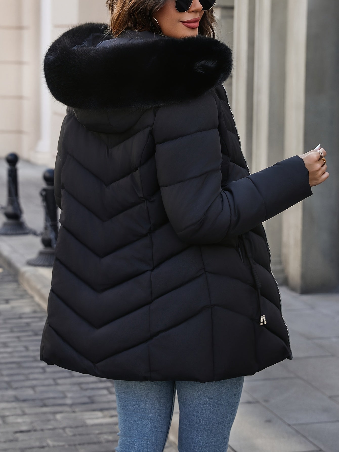 Aurelia Luxe™ | Faux Fur Hooded Winter Jacket