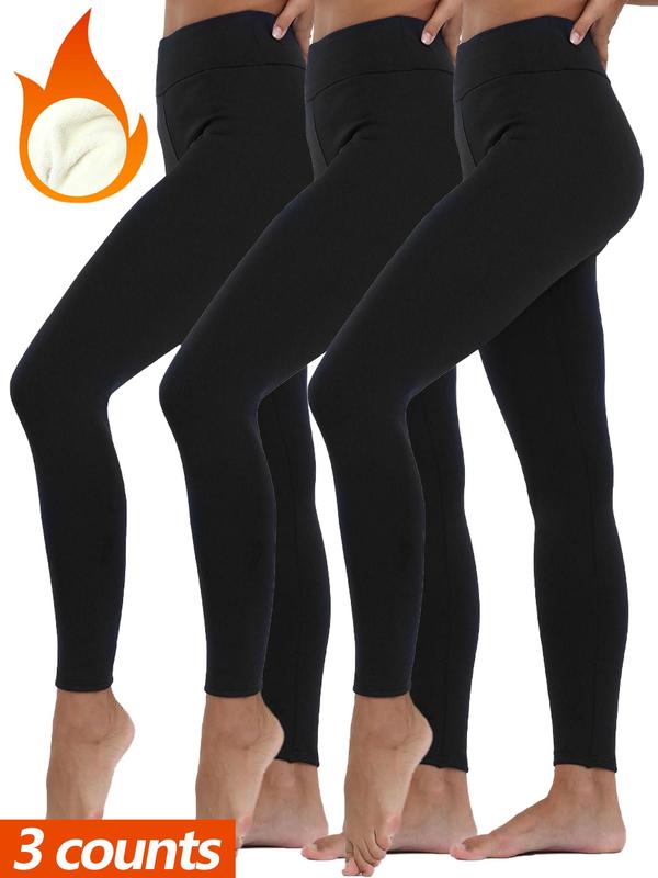Women's High Waist Sports Tummy Control Leggings, Casual Soft High Stretch Warm Pants, Gym Clothes, Ladies Sportswear for Indoor Outdoor Wear, Leggings for Women