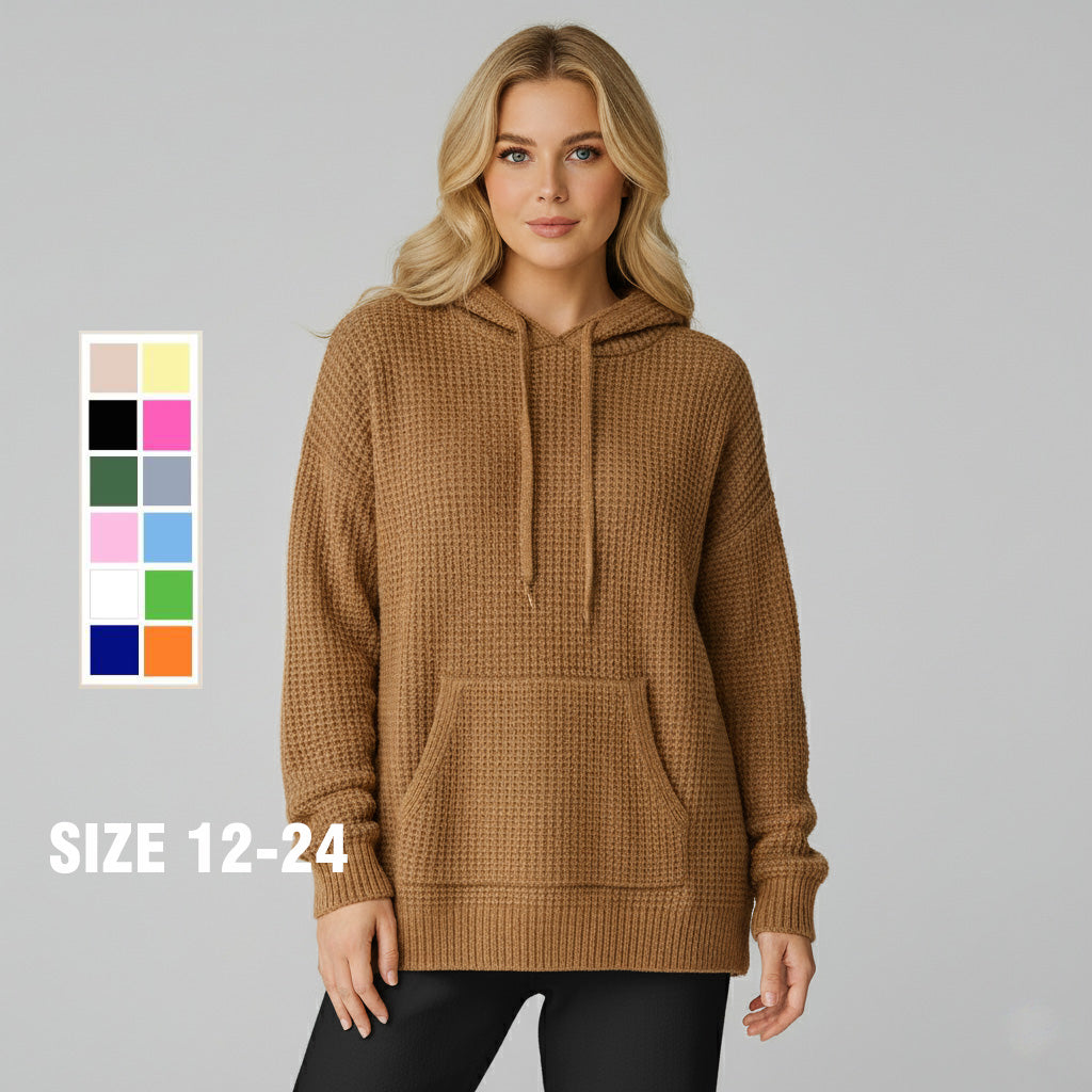 Oversized Relax Hoodie Jumper Size 12-30